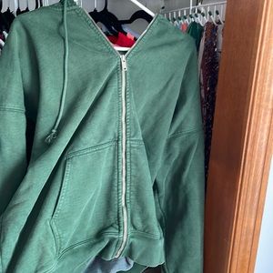 Green brandy Melville zip up